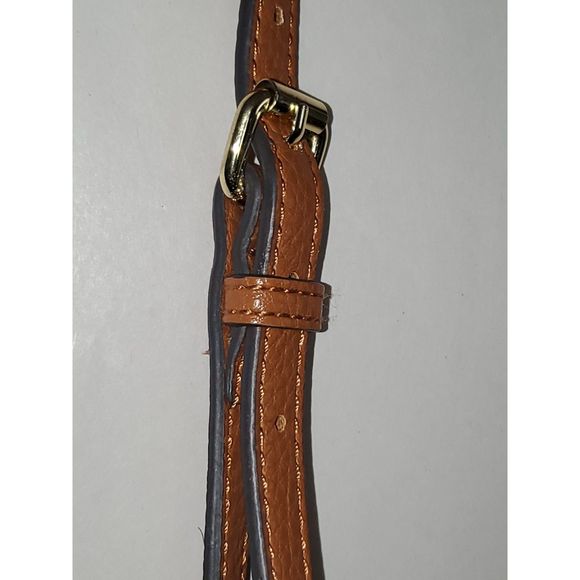 Anne Klein Crossbody Shoulder Bag Polka Dot Adjustable Strap Faux Leather Spring - Picture 7 of 16